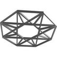 thumbnail image 2 of 28"OD x 10 7/8"ID x 3/4"P Guardian Architectural Grade PVC Pierced Ceiling Medallion, Nickel, 2 of 10