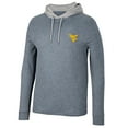thumbnail image 2 of Men's Colosseum Navy West Virginia Mountaineers Ballot Waffle-Knit Thermal Long Sleeve Hoodie T-Shirt, 2 of 3