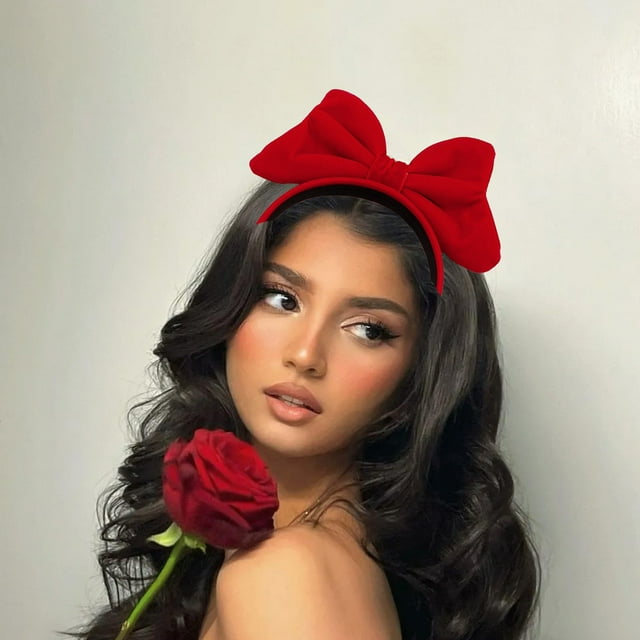 Lisbinx - Accesorios para el cabello para San Valentín, decoración navideña, pinzas para el cabello para parejas, tocado para mujer