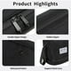 thumbnail image 4 of Neceser de viaje Haokuaile para hombre impermeable negro, 4 of 7