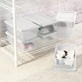 thumbnail image 4 of Sterilite 6 Quart Clear Stacking Closet Storage Tote Container with White Lid, 4 of 12