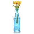 BULK PACK (3) Calista Turquoise Vintage Glass Bottle Wedding Flower Vase
