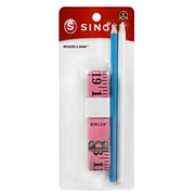 SINGER Measure & Mark - 120 inch Tape Measure and Fabric Pencil Set, Blue and White Pencils