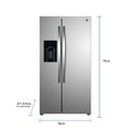 thumbnail image 6 of Kenmore 36" 20 Cu. ft. Capacity Side-by-Side Refrigerator and Freezer with Ice Maker, Stainless Steel, 6 of 27