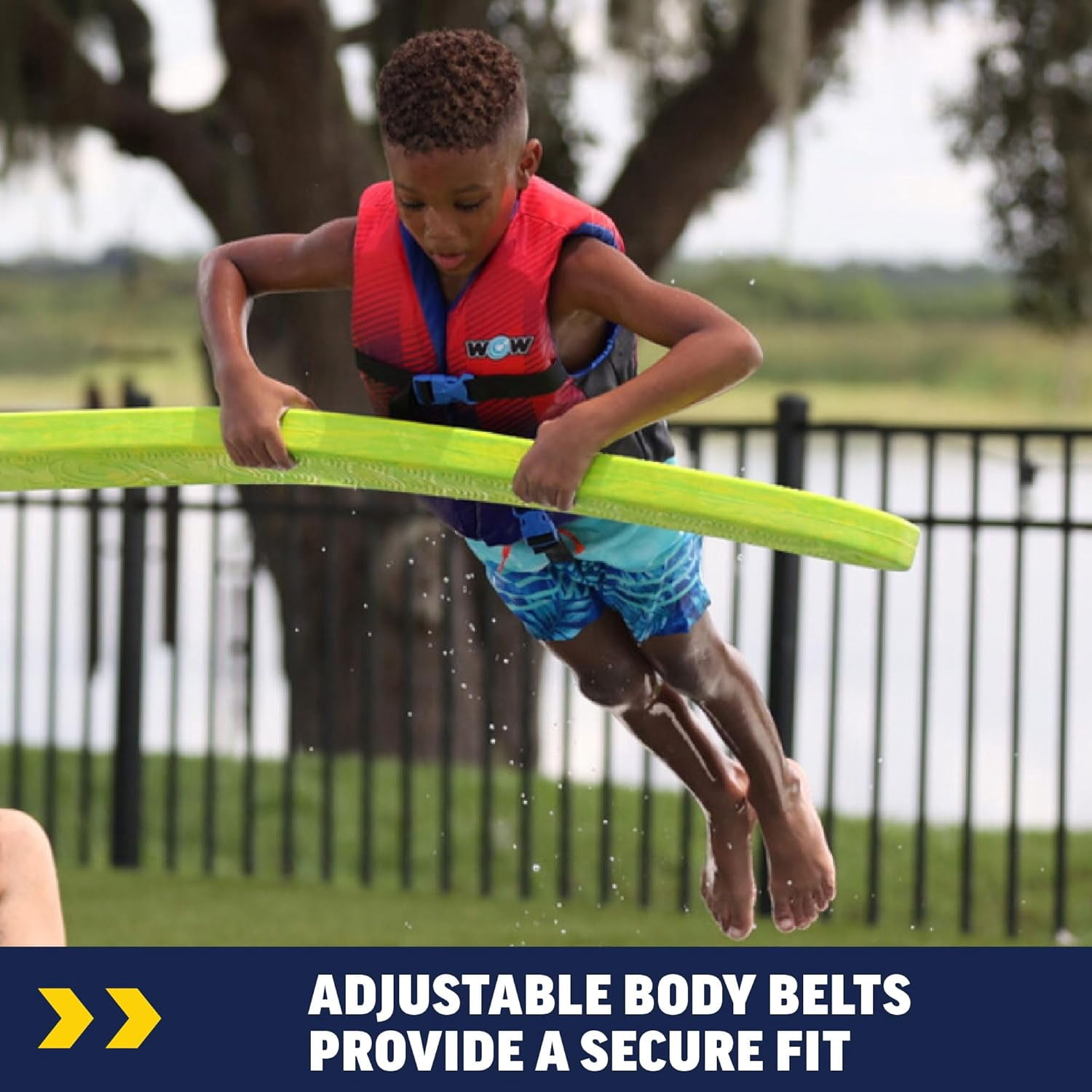 WOW SPORTS Polyester Life Vest Child, USCG Approved, Boating, Swimming, Watersports