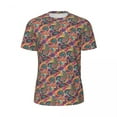 thumbnail image 4 of T Shirt For Men Multicolor Paisley Print Mens Ethnic Floral Vintage Sportswear Summer Popular Tee Sh, 4 of 7