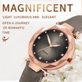 thumbnail image 3 of Resicozy Women's Vintage Watch Quartz Watch with Leather Strap Dress Wristwatch for Ladies Gray, 3 of 7
