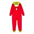 thumbnail image 2 of Grinch Boys Hooded Union Suit Pajama, Sizes 4-12, 2 of 3