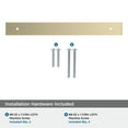 thumbnail image 5 of Amerock Maymont 7-9/16 inch (192mm) Center-to-Center Rectangle Golden Champagne Cabinet Pull Backplate, 5 of 7