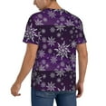 thumbnail image 5 of Haiem Hip Hop Hipster Baseball Jersey Button Down Shirts Sports Uniforms Men Women Jersey(Snowflake Gradient Purple,Medium), 5 of 9