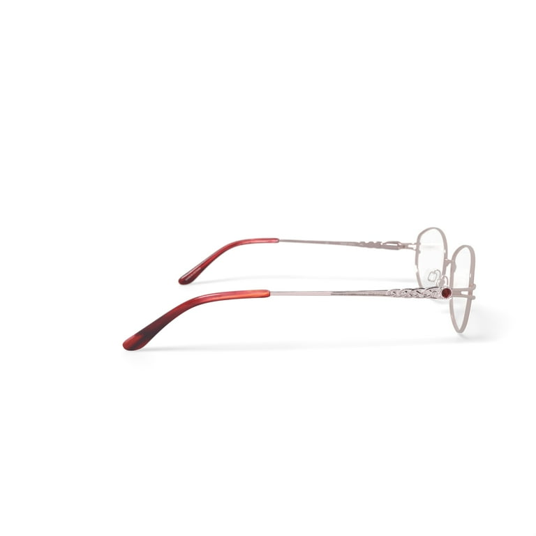Walmart Women's MV028 Edith Oval Prescription Eyeglasses with Case