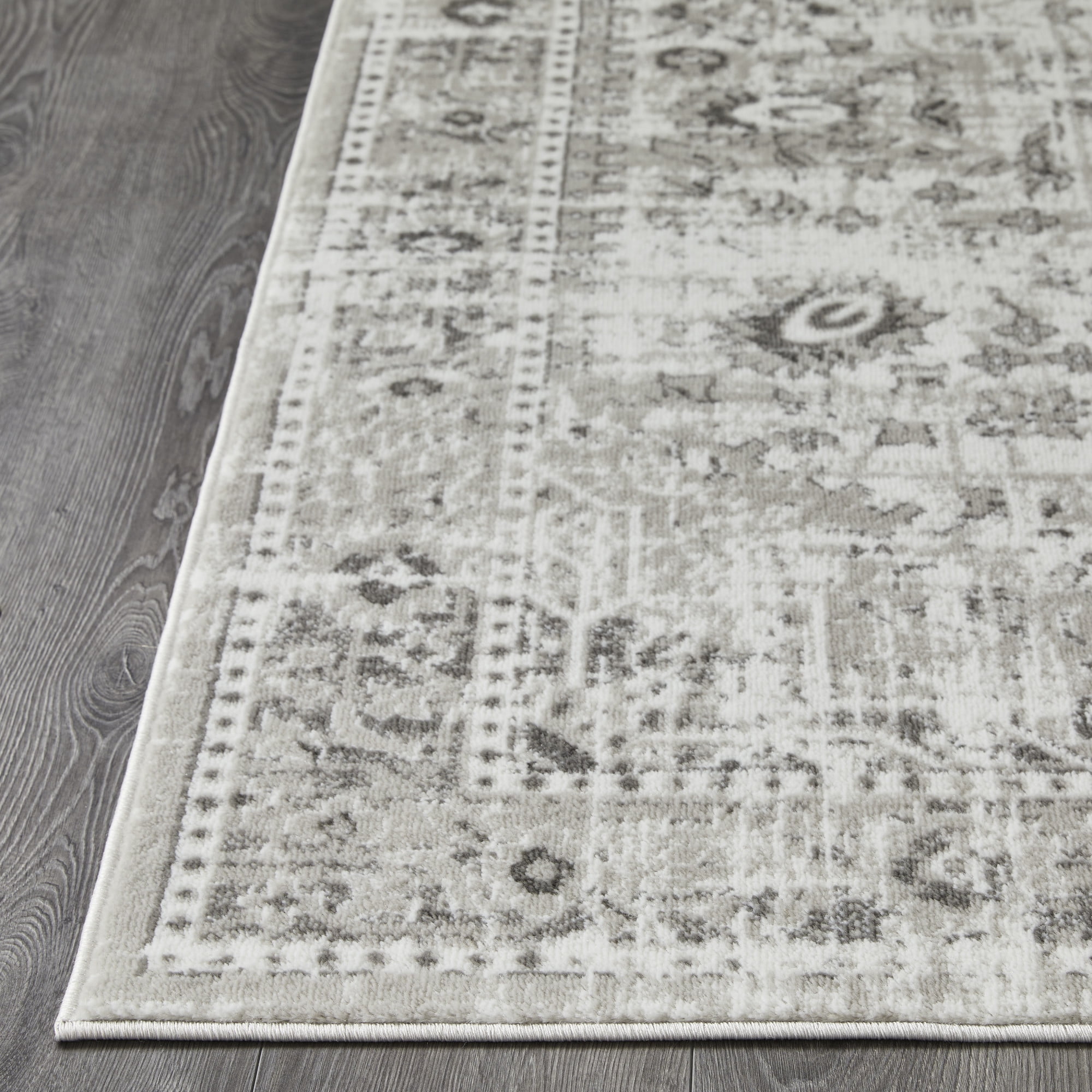 Loomaknoti Rhane Allory 4' x 6' Gray Oriental Indoor Polypropylene Area Rug