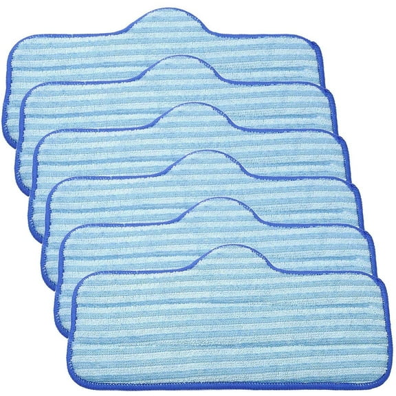 6 Packs of Premium Microfiber Pads Compatible with Dupray Neat Steam Cleaner,Reusable & Washable Replacement Pads,Blue
