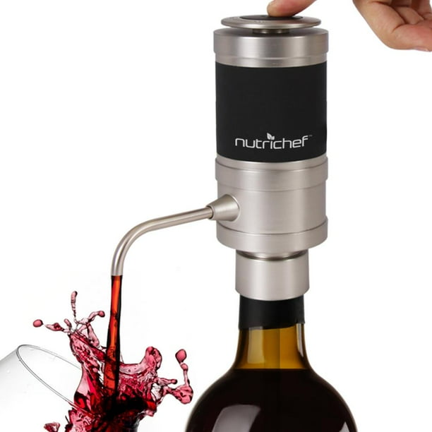 NutriChef PSLWPMP100 Electric Wine Pump Aerator Automatic Wine