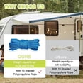 thumbnail image 5 of Rope Roller, 3-Pack Paracord Adjusters, Rope with Roller Tensioner for Easy and Secure Tying, Duty Tie Down for Camping, Tarps, Guy Lines, Boating & Outdoor Gear – Includes Cord & Carry Case, 5 of 7