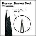 thumbnail image 2 of Revlon Expert Eyebrow Hair Removal Tweezer, Tweezers For Men, Women & Kids, Stainless Steel, 2 of 3