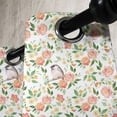 thumbnail image 3 of Ambesonne Floral Grommet Curtain, Flower Petals Blossoms, 50" x 72", Coral Fern Green White, 3 of 6