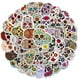thumbnail image 1 of Paquete de pegatinas coloridas con forma de calavera de azúcar, 50 unidades, vinilo impermeable, 1 of 2