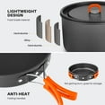 thumbnail image 3 of Bundle - 2 Items 10pcs Camping Cookware and 13pcs Stainless Steel Camping Cookware, 3 of 7