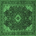 thumbnail image 1 of Ahgly Company Indoor Square Medallion Emerald Green Traditional Area Rugs, 8' Square, 1 of 4