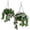 colorful#964, variant on Artificial Hanging Flower Baskets Outdoor – 15" Faux Crepe Myrtle, Set of 2 Fake Hanging Plants for Porch, Patio, Garden or Balcony Decor