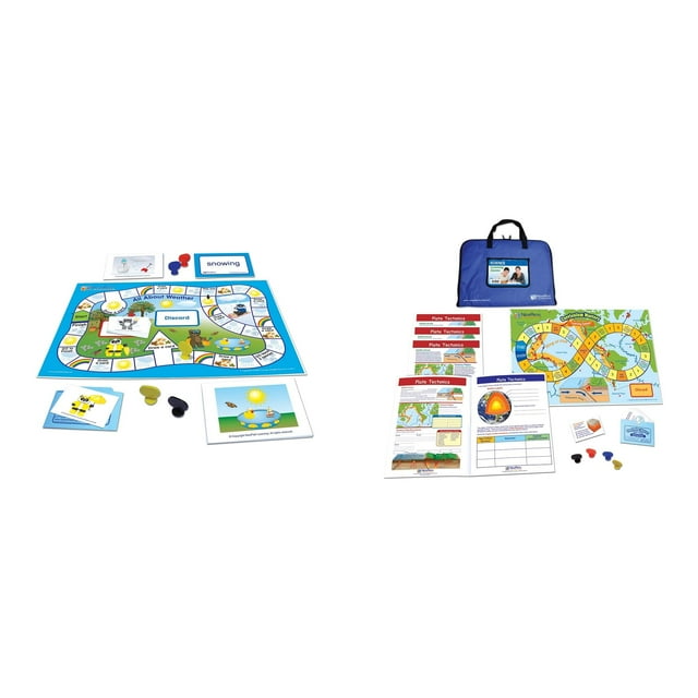 Kit combinado de juegos del Centro de Aprendizaje de Ciencias Casafoyer Weather & Sky and Plate Tectonics