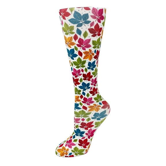 Cutieful Compression Socks Prints Color: Autumn Leaves, Size: OS