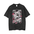 thumbnail image 3 of Camiseta con estampado gótico para hombre, ropa de calle de Hip Hop, Punk, Vintage, lavada, de gran tamaño, de verano, 3 of 5