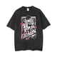 thumbnail image 3 of Camiseta con estampado gótico para hombre, ropa de calle de Hip Hop, Punk, Vintage, lavada, de gran tamaño, de verano, 3 of 5