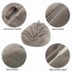 thumbnail image 3 of SZTXJ Stuffed Animal Storage Bean Bag Chair Cover 70 x 80cm (No Beans) (Gray) for Kids and Adults., 3 of 5