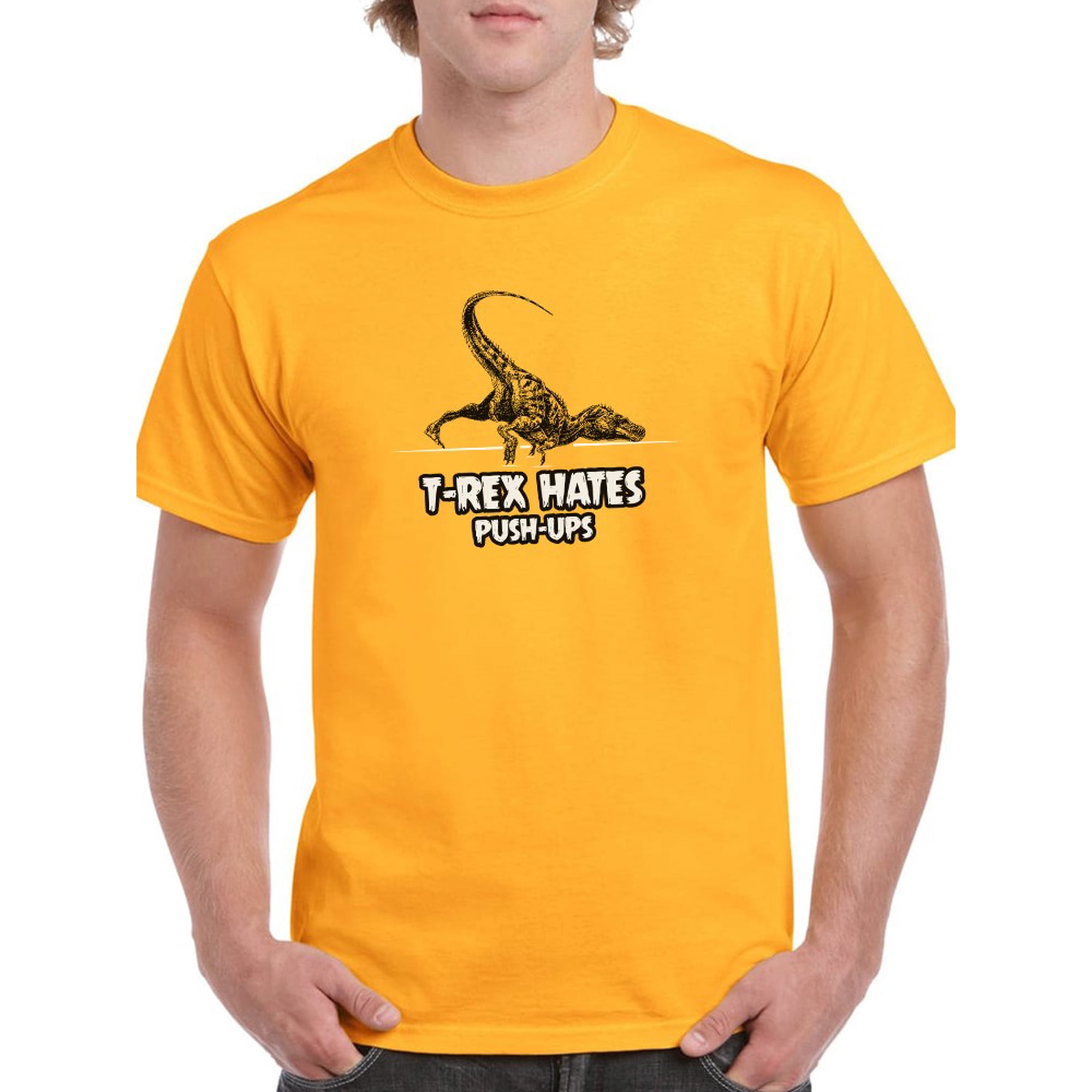 T-Rex Hates Push Ups Funny Quote T-Rex Fall… product image