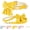 Yellow, variant on Minzimin Dog Collar and Leash Set with Bowtie, Soft & Cute Puppy Collar, Cotton Puppy Collar with Adjustable Metal Buckle for Small, Medium Dog