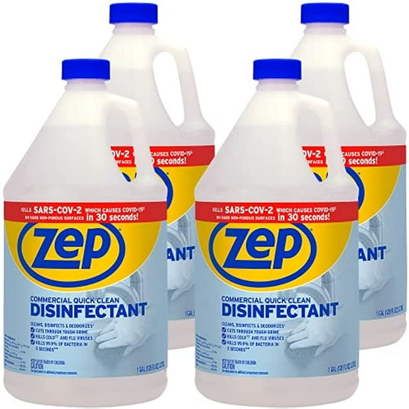 Zep Commercial Quick Clean Disinfectant - 1 Gallon (Case of 4) - ZUQCD128