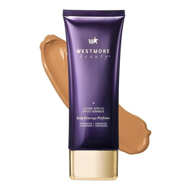 Westmore Beauty Body Coverage Perfector Maquillaje Impermeable y Resistente Al Sudor para Piernas y Cuerpo, Corrector y Encubrimiento de Tatuajes, Mezcla Ligera E Impecable de 100 Ml
