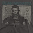 thumbnail image 2 of Supernatural Dean Mug Shot Women's T Shirt, Charcoal, Large, 2 of 6