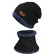 thumbnail image 2 of Conjunto de gorro de invierno para hombre y mujer, gorro y silenciador de punto grueso de terciopelo Wmkox8yii jkg6711, 2 of 2