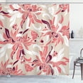 thumbnail image 1 of Ambesonne Floral Shower Curtain, Pastel Florets, 69"Wx75"L, Beige Coral Maroon, 1 of 3