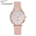 thumbnail image 1 of Reloj de cuarzo para mujer, relojes para mujer vansvar Reloj de pulsera casual de cuarzo con correa de cuero para mujer Reloj de pulsera, 1 of 3