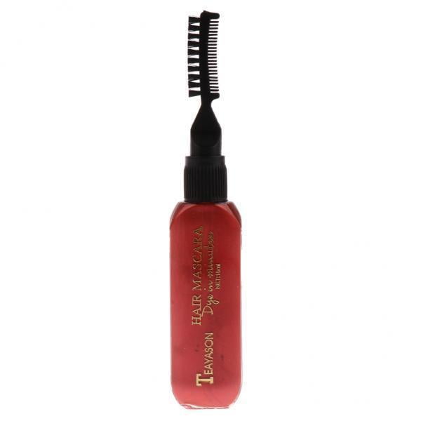 lionlar 3xDisposable Hair Color Chalk Dye Tint Highlight Streak Mascara Red 3 Pcs