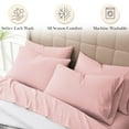 thumbnail image 3 of Southshore Fine Living, Inc. Split King Sheet Set, Fitted and Flat Sheet, Pink Pillow Cases, Pink, 3 of 9