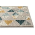 thumbnail image 4 of Well Woven Kashton Mid-Century Modern Geometric Gold Blue Grey Area Rug 5'3" x 7'3", 4 of 6