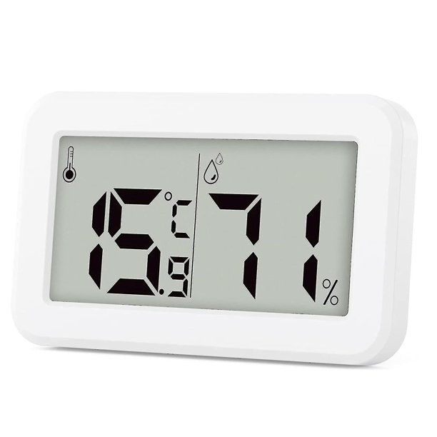 Mini higrómetro digital para interiores, termómetro y humedad para habitaciones, monitor de temperatura y humedad para habitación de bebé/casa de flores/mascotas/plantas/suministros de inver