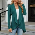 thumbnail image 5 of AOOCHASLIY Clothes Ladies Coat Women鈥檚 Fashion Solid Color Loose Fitting Long Sleeved Cardigan Jacket, 5 of 5