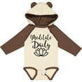 thumbnail image 3 of Inktastic Meditation Yoga Meditate Daily Resolution Boys or Girls Long Sleeve Baby Bodysuit, 3 of 5