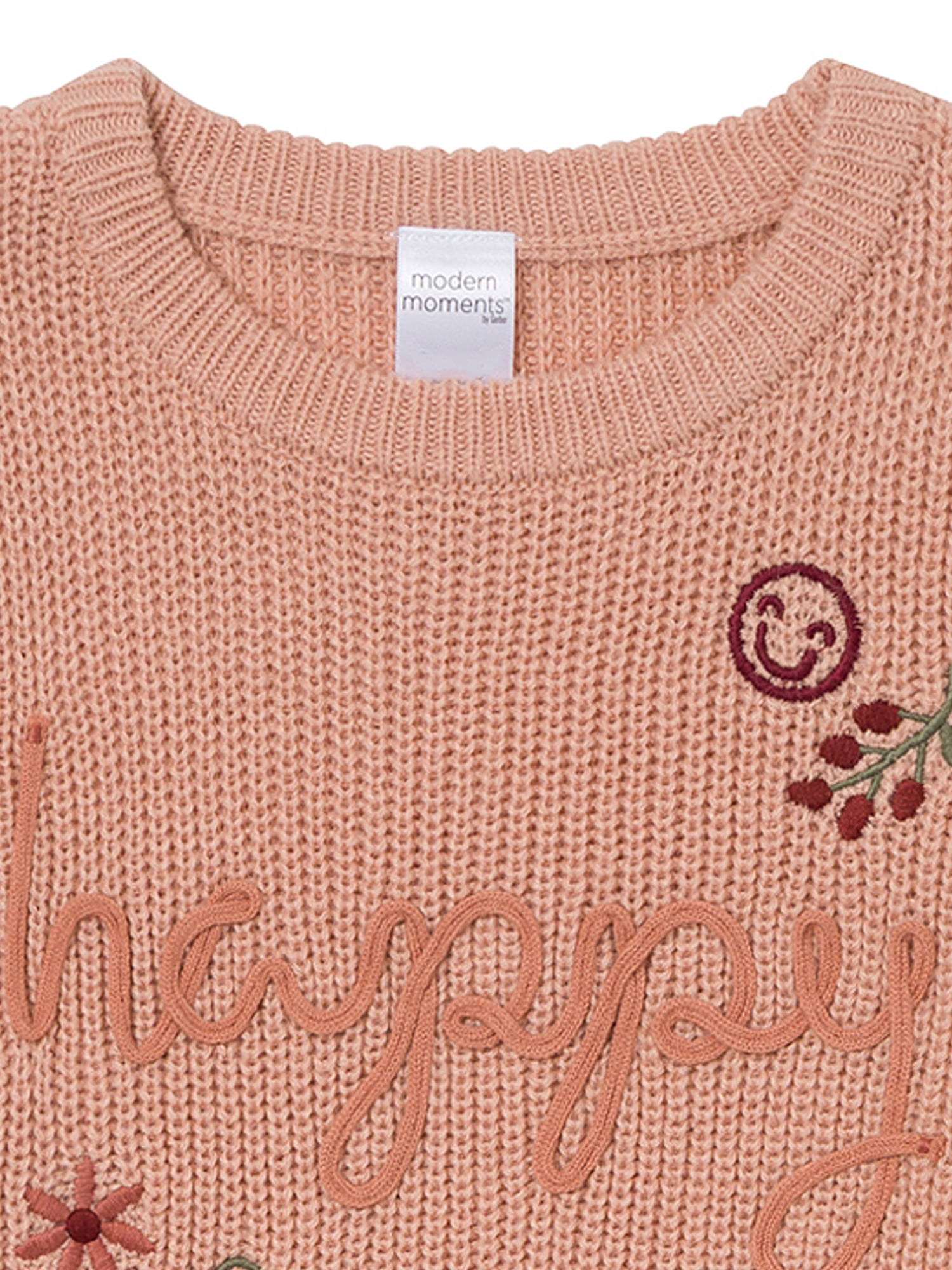 Modern Moments by Gerber Toddler Girl Sibbling Matching Sweater, Sizes 12 Months - 5T
