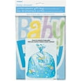 thumbnail image 3 of Jumbo Plastic Blue Polka Dot Baby Shower Gift Bag, 1ct, 3 of 3