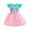 Light Blue, variant on Toddler Girls Dresses A Line Fly Sleeve Scallop Printing Mesh Stitching Tutu Dress With 3D Flower Detail Kids Girls Casual Vacation Dresses，9 -12 Months