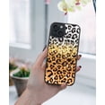 thumbnail image 5 of WIRESTER Shockproof Soft Rubber Cover Case for Apple iPhone 15 6.1" 2023 (NOT FIT Apple iPhone 15 Plus 6.7" 2023), Yellow Glitter Black/White Leopard & Black/Yellow Leopard, 5 of 5