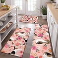 thumbnail image 2 of Pink Beagle and Flower Kitchen Rugs Sets Of 3,Kitchen Runner Rugs Non Skid Washable,Decorative Kitchen Floor Mats for Kitchen,Sink,Laundry,17"x30"+ 17"x47" + 17"x59", 2 of 6