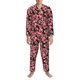 thumbnail image 3 of Fotbe Trendy Floral Pijama de Hombre con Estampado de Manga Larga, Conjunto de 2 Piezas, Ropa de Dormir Suave y Cómoda con Bolsillos-Large, 3 of 7
